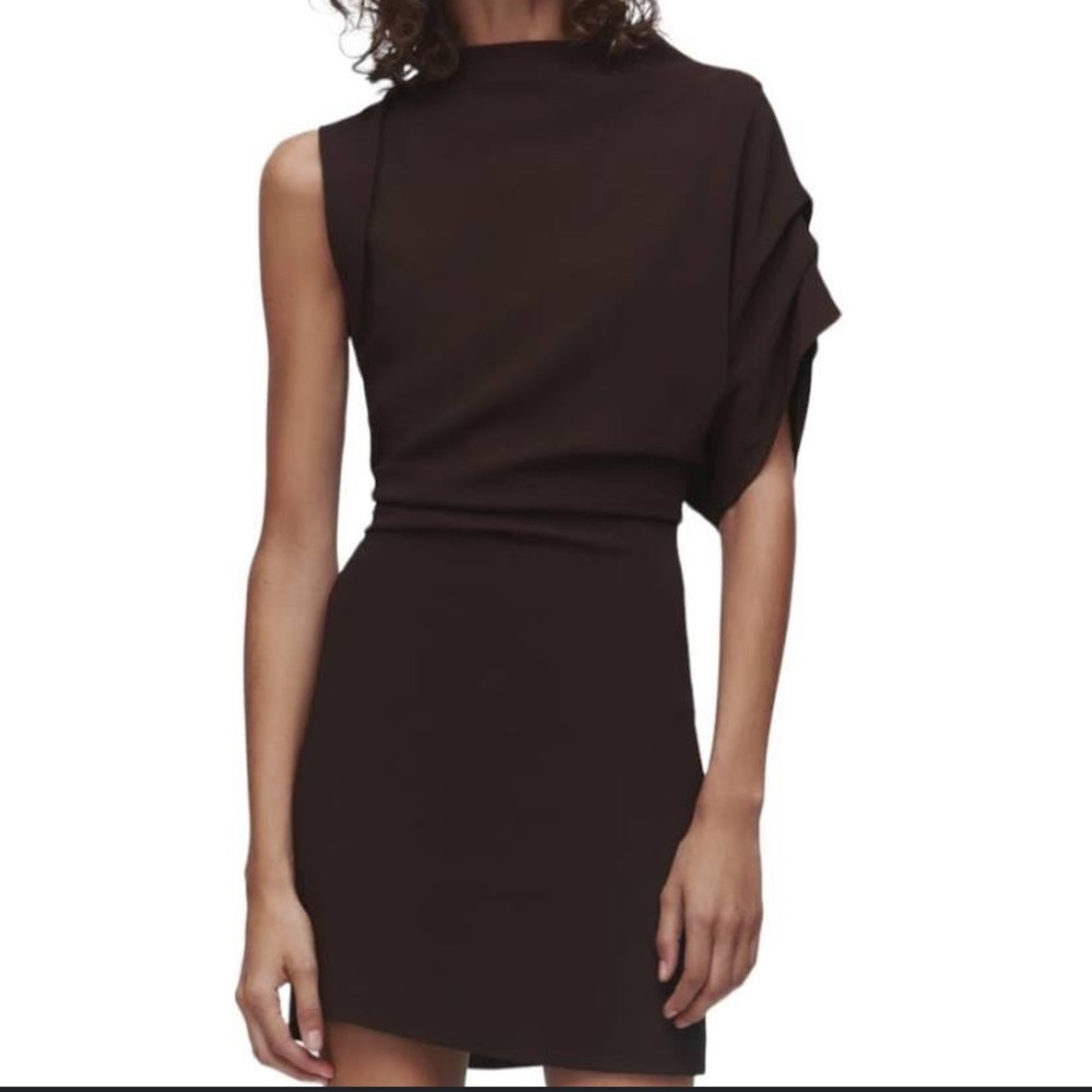 Zara Asymmetric Draped Dress
